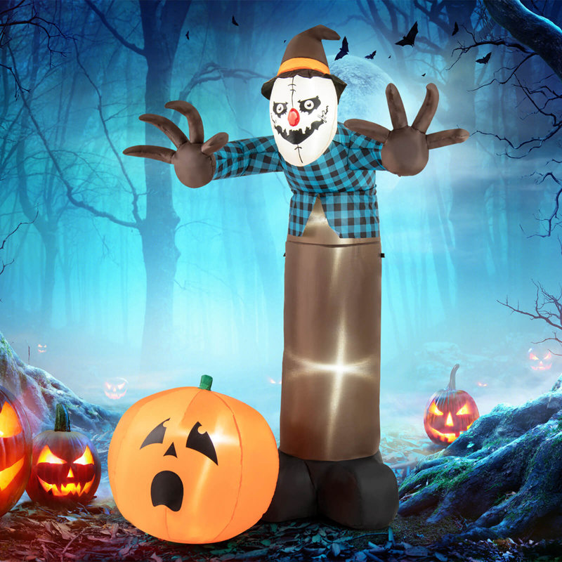 6 2024 FT LED Scarecrow Self Inflatable